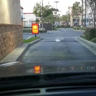 Hitting up the drive-thru.