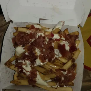 Bacon Ranch fries!! Mmm