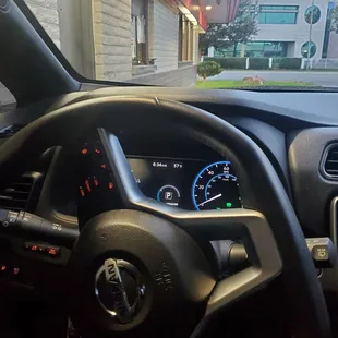 the interior of a car