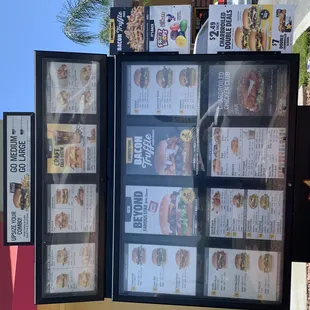 Drive-thru menu