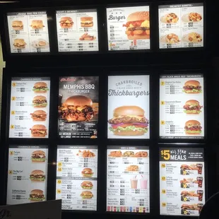 Drive thru menu