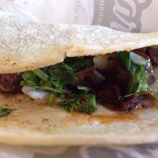 Street taco...not bad at all