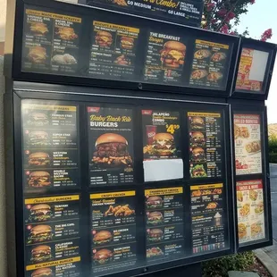 They don't update their menu just use white paper to cover up discontinued items.