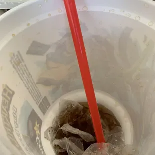 Used glove in my drink!