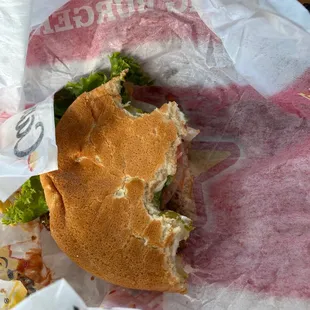 Famous Star with Cheese .. can't tell but the bread is old and stale