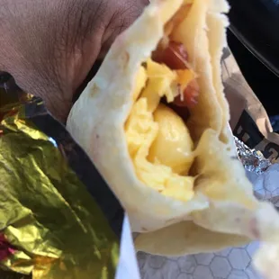 Flavorless. No salsa or anything.