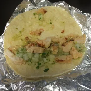 Chicken street taco