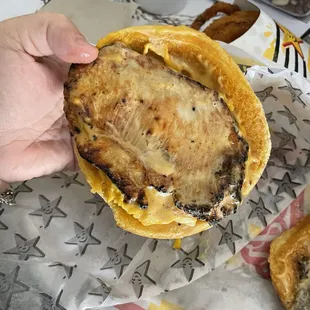 Would you want to eat this? All sauce, thin hard chicken and no lettuce &amp; barely any cheese.