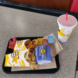 A 1 Double cheeseburger combo