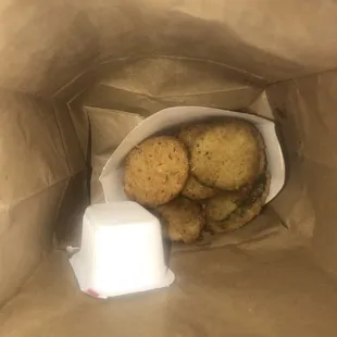 Soggy Greasy GROSS Fried Zucchini.... what a waste of money. Tossed in the Trash. Oil Temp is off.