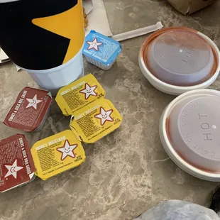 Hooked it up with the sauces!!!