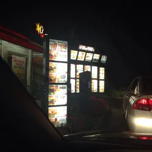 Late night drive though