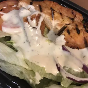 Upset that they wouldn't tell me I was getting a piece of lettuce Verses a chicken salad with salad mix