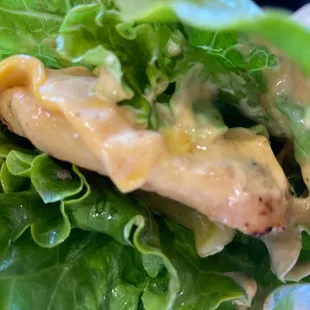 Charbroiled Santa Fe Chicken Sandwich with lettuce wrap