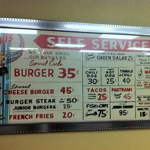 The Original Carl's Jr. Menu - Orange, Southern California