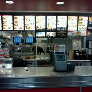 the inside of a restaurant