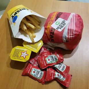 Beyond famous star burg. Lrg fwies.... half filled. Wtf?