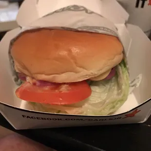 My &quot;$6 let down burger&quot;. Where is the burger?