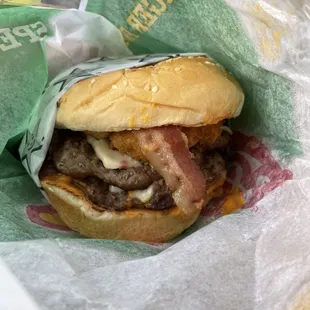 Double El Diablo Burger