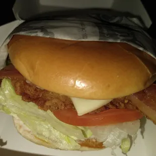 a bacon, lettuce and tomato sandwich