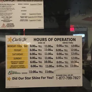 New store hours