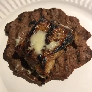 Rib on the Rib burger, so small ‍