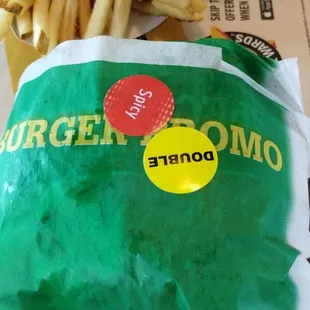 Double El Diablo burger