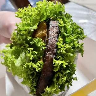 Beyond rapper burger combo... BURNT patty