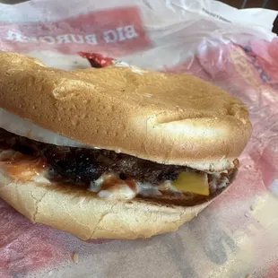 Crappy cooked burger