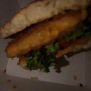 Fried cheese burger??