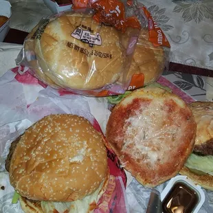 Pretty bad when I need to use my own hamburger buns. Drove through the drive through twice for this.