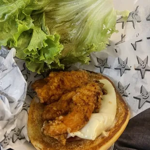 chicken wings and fried chicken, food