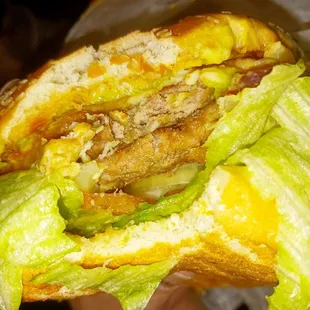 Double bacon guacamole burger