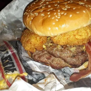 Double western which I added some jalapeno poppers to ;)