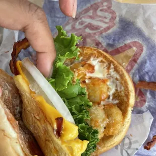 The Breakfast Burger Combo
