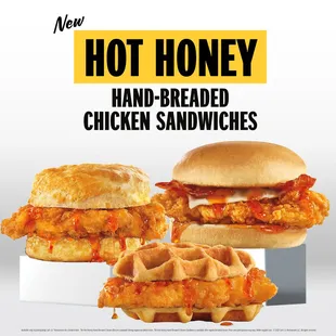 a chicken sandwich and waffle sandwich