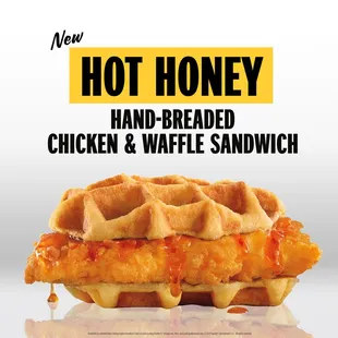 a chicken and waffle sandwich