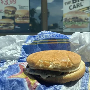 How can they even get away with this? My burger should look like that  burger on the right of the poster.