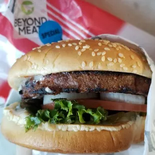 Let&apos;s try beyond famous star burger from Carl&apos;s Jr $10.23 is so pricey. Cheat meal !
