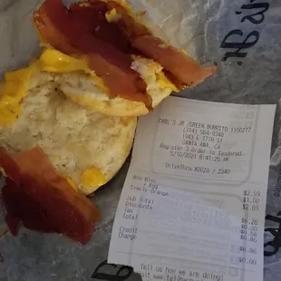 What a waste. Got cheese no egg. Wtf?