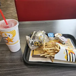 Hand breaded chicken sandwich combo