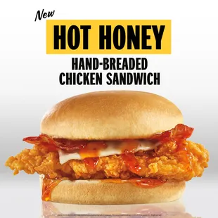 a hot honey chicken sandwich