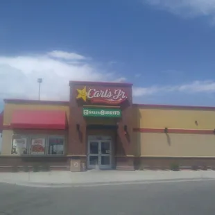 the front of the restaurant