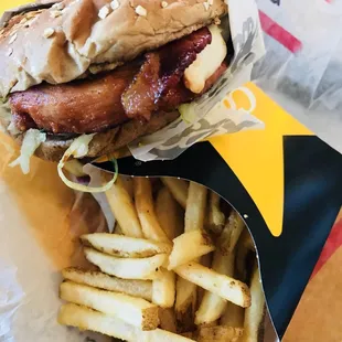 Charbroiled chicken club combo!!!!