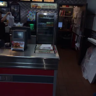 the inside of a restaurant