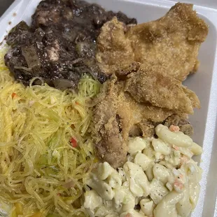 Diniguan/fried chicken combo all Pancit