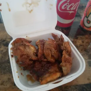Side order of Teriyaki Chicken ...soooooo good.  The best teriyaki flavor I've tasted so far on the island.