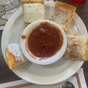 Half Loaf With Cheese Garlic Bread