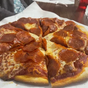 Double pepperoni for the grandkid.