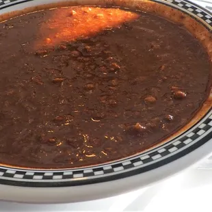 chili was good had a slight sweet taste